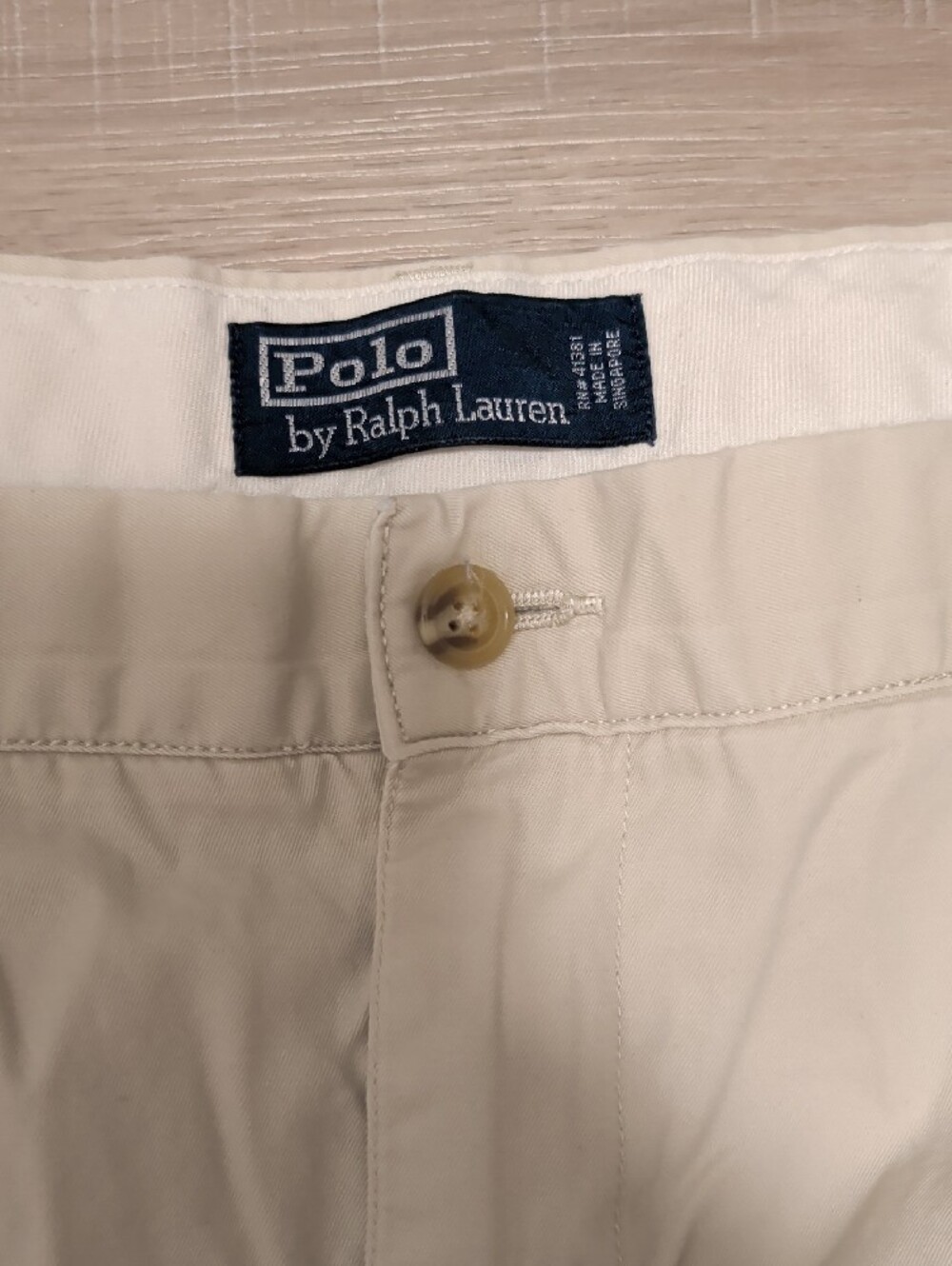Polo by Ralph Lauren Men's 42W 30L  Cream Chino Pants Big & Tall